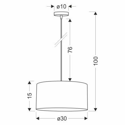 Skandinávské závěsné osvětlení LEGNO - 1xE27, 40W, 30cm, kulaté, dub / černé
