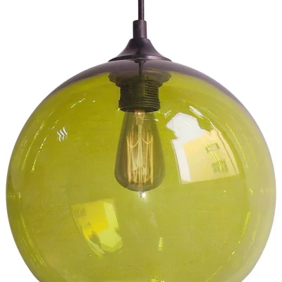 Moderní závěsné osvětlení ARIDE - 1xE27, 60W, zelené 