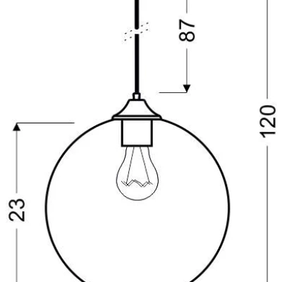 Moderní závěsné osvětlení ARIDE - 1xE27, 60W, červené 