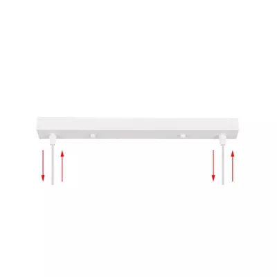 Závěsné osvětlení nad jídelní stůl ATLANTA - 2xE27, 40W, bílé / zlaté