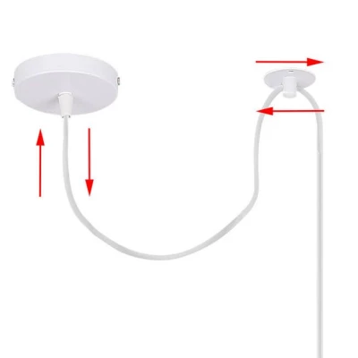 Závěsné moderní osvětlení ATLANTA - 1xE27, 40W, bílé / zlaté