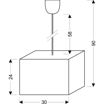 Moderní závěsné osvětlení BASIC - 1xE27, 60W, šedé