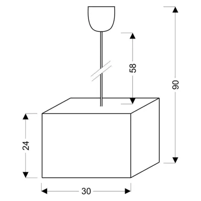 Moderní závěsné osvětlení BASIC - 1xE27, 60W, šedé