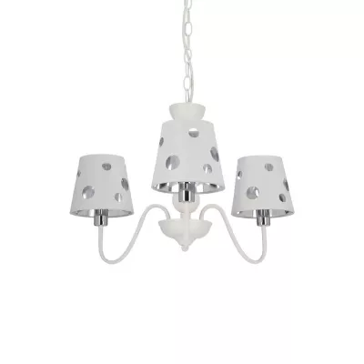 Závěsné tříramenné světlo na řetězu BATLEY - 3xE14, 60W, bílé