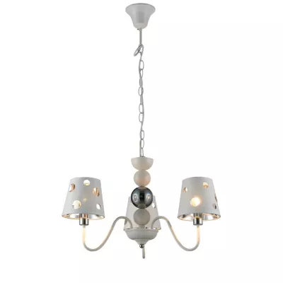 Závěsné tříramenné světlo na řetězu BATLEY - 3xE14, 60W, bílé