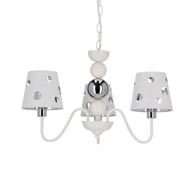 Závěsné tříramenné světlo na řetězu BATLEY - 3xE14, 60W, bílé