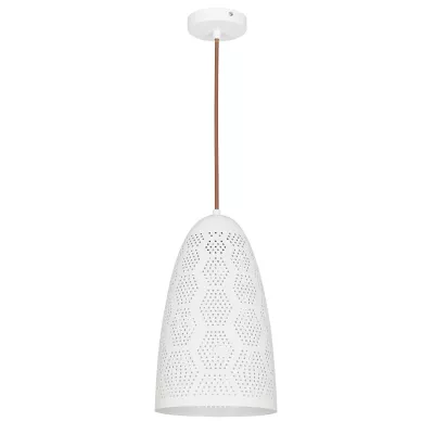 Závěsné designové osvětlení BENE - 1xE27, 60W, 20cm, bílé