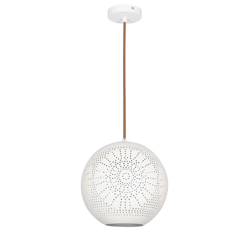 Závěsné designové svítidlo BENE - 1xE27, 60W, 25cm, bílé