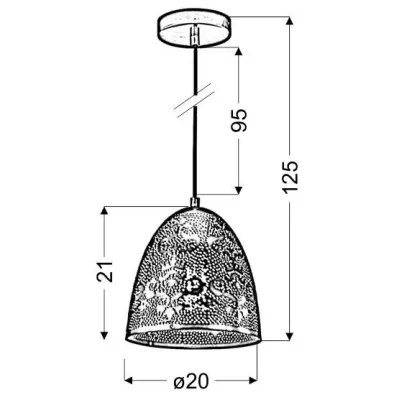 Závěsné designové svítidlo BENE - 1xE27, 60W, 20cm, bílé