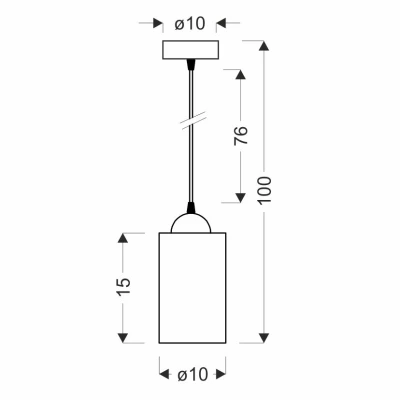Závěsné moderní svítidlo BISTRO - 1xE27, 40W, černé / jantarové