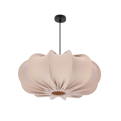 Designové závěsné osvětlení CAFEE - 1xE27, 40W, 52cm, kulaté, černé / frappé