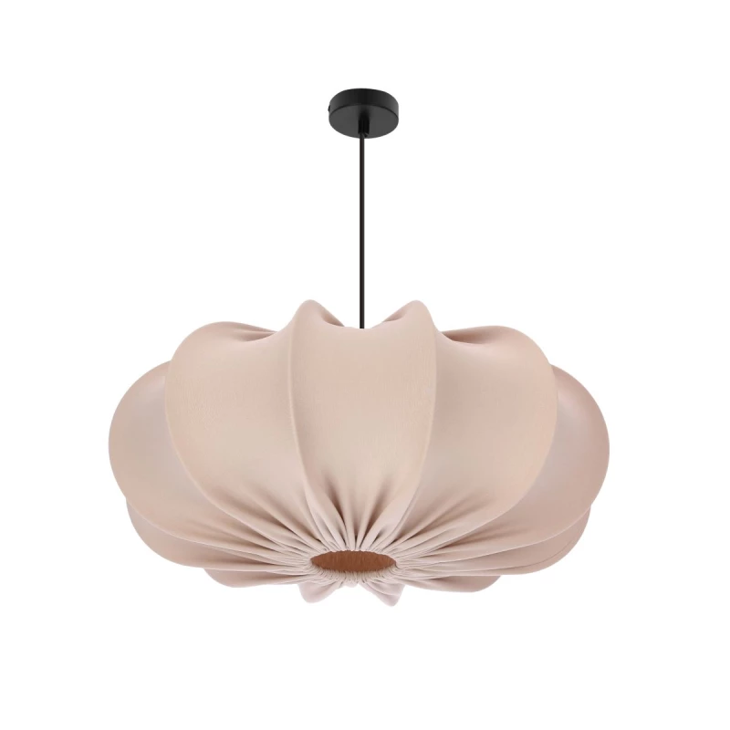 Designové závěsné osvětlení CAFEE - 1xE27, 40W, 52cm, kulaté, černé / frappé