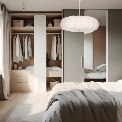 Designové závěsné osvětlení CAFEE - 1xE27, 40W, 66cm, kulaté, bílé / latte