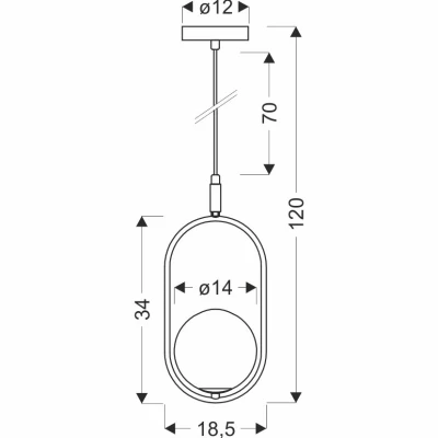 Závěsné art deco osvětlení CORDEL - 1xG9, 28W, mosazné / jantarové