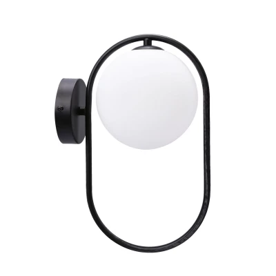 Art deco nástěnné osvětlení CORDEL - 1xG9, 28W, černé / bílé