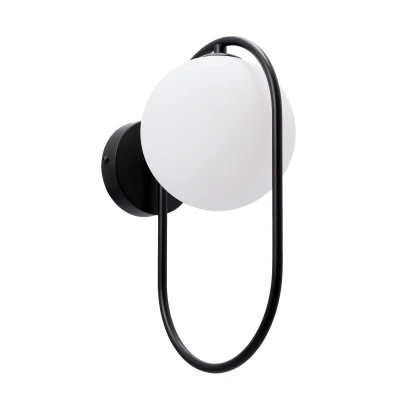 Art deco nástěnné osvětlení CORDEL - 1xG9, 28W, černé / bílé