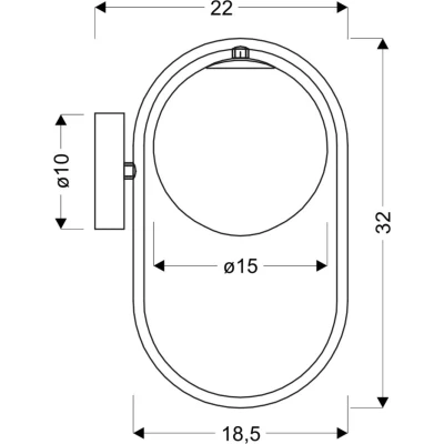 Art deco nástěnné osvětlení CORDEL - 1xG9, 28W, mosazné / bílé