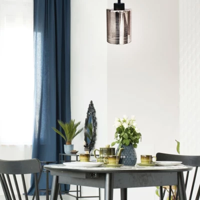 Moderní závěsné osvětlení COX - 1xE27, 60W, chromované