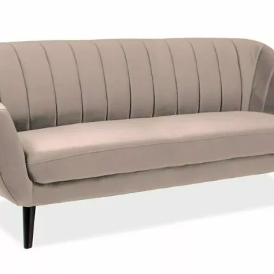 Třímístná pohovka MAISIE - béžová / wenge