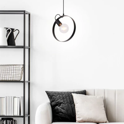 Závěsné skandinávské osvětlení NEXO - 1xE27, 40W, černé