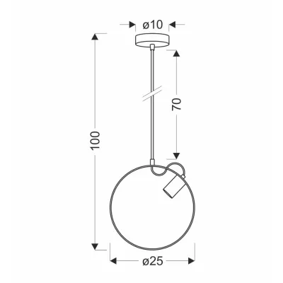 Závěsné skandinávské osvětlení NEXO - 1xE27, 40W, bílé