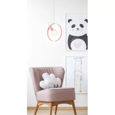 Závěsné skandinávské osvětlení NEXO - 1xE27, 40W, růžové