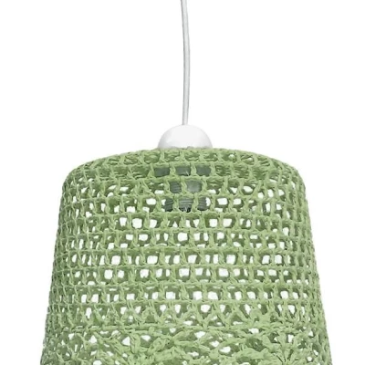 Závěsné osvětlení v boho stylu NONNA - 1xE27, 60W, zelené