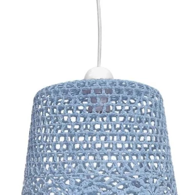 Závěsné osvětlení v boho stylu NONNA - 1xE27, 60W, modré