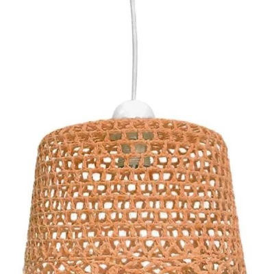 Závěsné osvětlení v boho stylu NONNA - 1xE27, 60W, oranžové