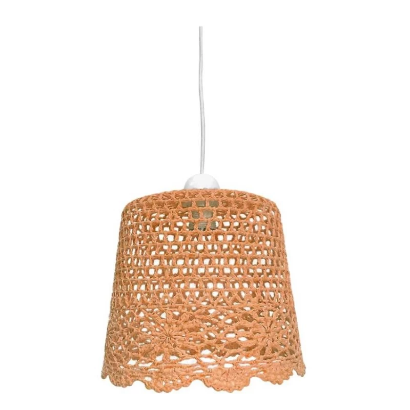 Závěsné osvětlení v boho stylu NONNA - 1xE27, 60W, oranžové