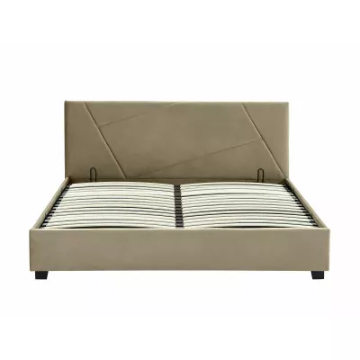 Čalouněná manželská postel 160x200 AGATHA - béžová