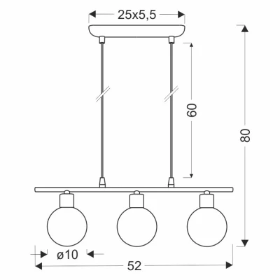 Závěsné osvětlení nad jídelní stůl ODEN - 3xG9, 40W, chromované / bílé