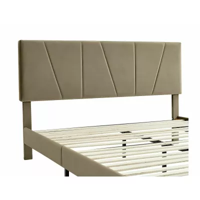 Manželská čalouněná postel 140x200 ARLETTE - béžová