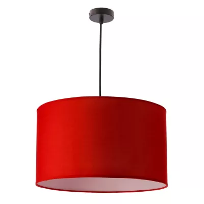 Závěsné moderní osvětlení ONDA, 1xE27, 60W, 40cm, kulaté, červené