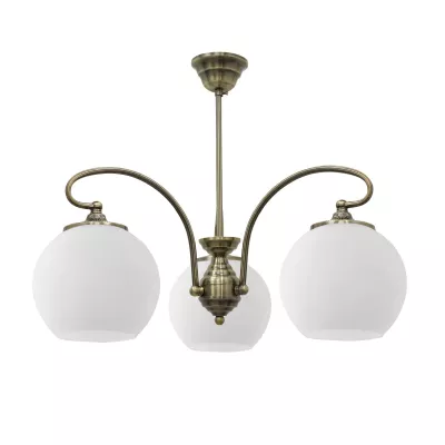 Rustikální závěsné tříramenné světlo ORBIT - 3xE27, 60W, měděné / patina