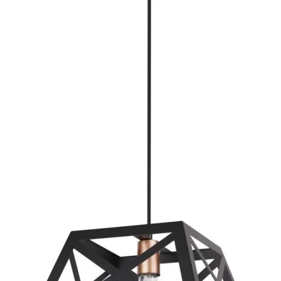 Industriální závěsné světlo ORIGAMI - 1xE27, 40W, černé