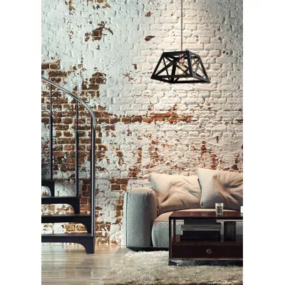 Industriální závěsné světlo ORIGAMI - 1xE27, 40W, černé