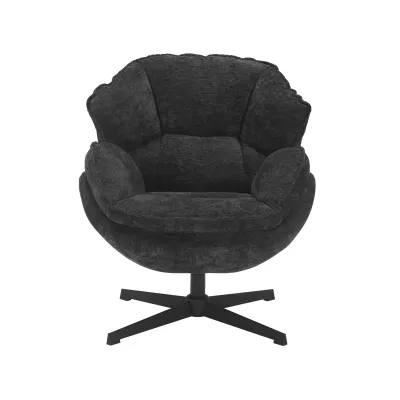 Otočné křeslo ZACHAR - černé