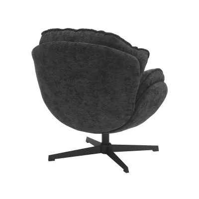 Otočné křeslo ZACHAR - černé