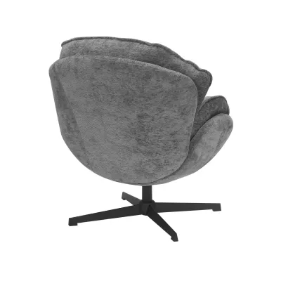 Otočné křeslo ZACHAR - šedé / černé