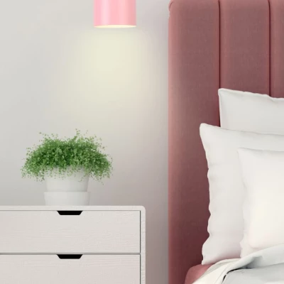 Závěsné skandinávské osvětlení OSS - 1xE27, 40W, růžové