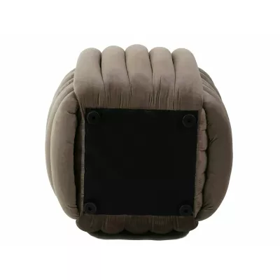 Designový taburet AMBROZ - tmavě béžový