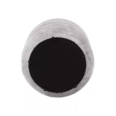 Designový kulatý taburet ANAND - světle béžový