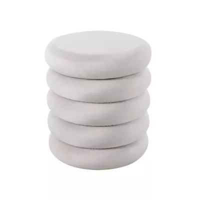 Designový kulatý taburet ANAND - světle béžový