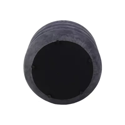 Designový kulatý taburet ANAND - šedý