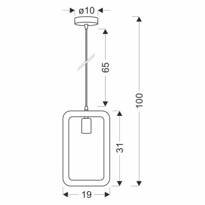 Závěsné osvětlení OSTOR - 1xE27, 40W, černé / béžové