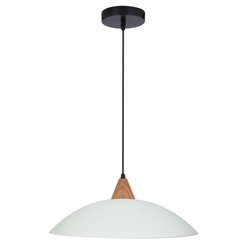 Závěsné osvětlení na lanku OTRIKS - 1xE27, 60W, černé / bílé