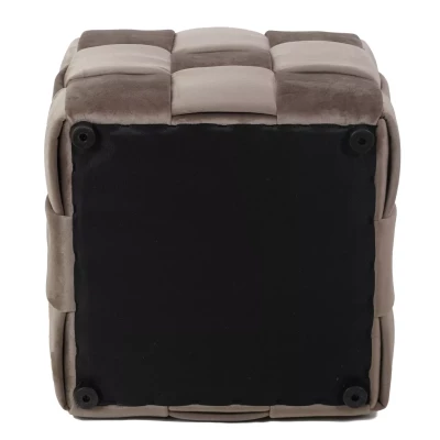 Taburet kostka AMITAI - béžový