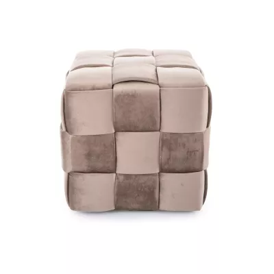 Taburet kostka AMITAI - béžový