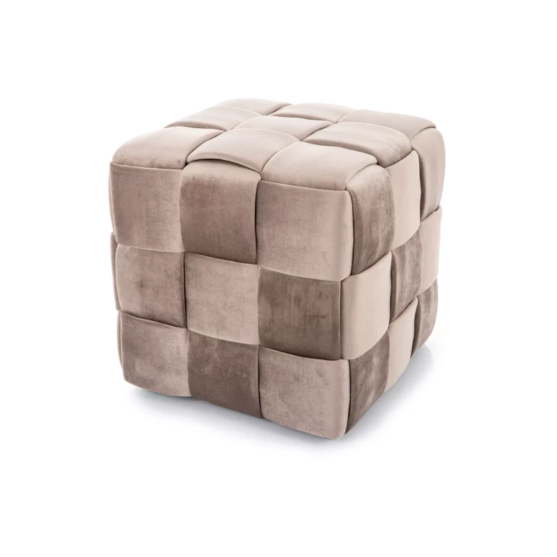 Taburet kostka AMITAI - béžový